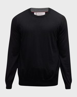 Men's Wool-Cashmere Crewneck Sweater