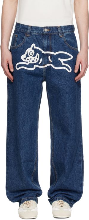 ICECREAM Blue Running Dog Double Scoop Jeans