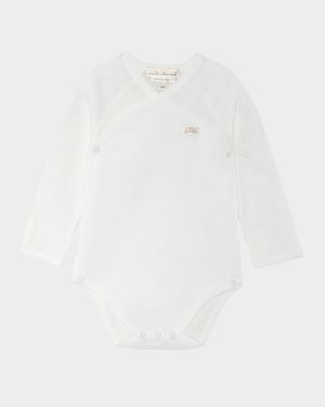 Kid's Pointelle Angel Wings Bodysuit, Size Newborn-18M