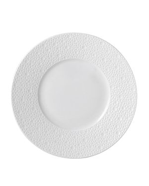 Ecume White Dinner Plate