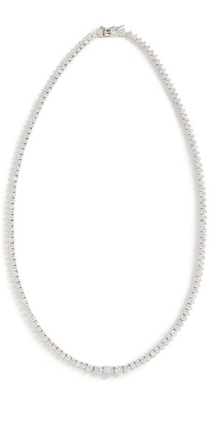 SHASHI Tennis Necklace Silver One Size