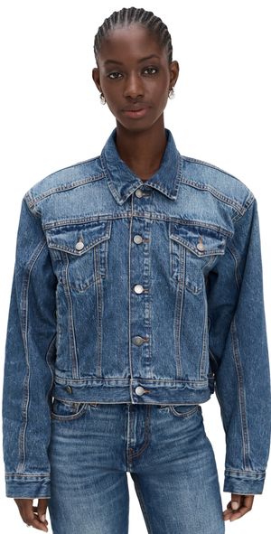 HAIKURE Renee Authentic Dark Wash Jacket Authentic Dark Wash L