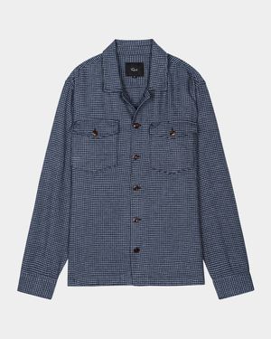 Men's Kerouac Micro-Houndstooth Overshirt