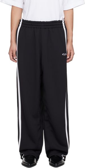 VETEMENTS Pantalon de survêtement noir à logo ovale