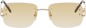 Cartier Gold 'Classic C de Cartier' Sunglasses