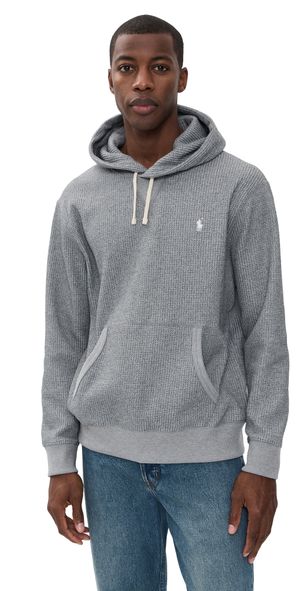 Polo Ralph Lauren Waffle Hoodie Fortress Grey Heather XXL