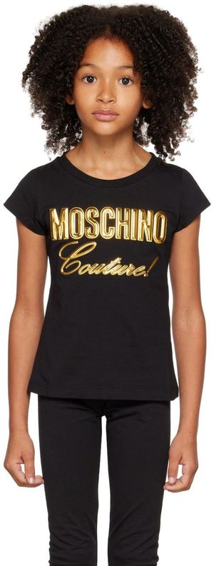 Moschino Kids Black 'Couture' T-Shirt