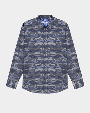 Men's Harrington Camouflage Stretch Sport Shirt