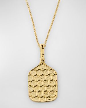 18K Yellow Gold Pickleball Necklace
