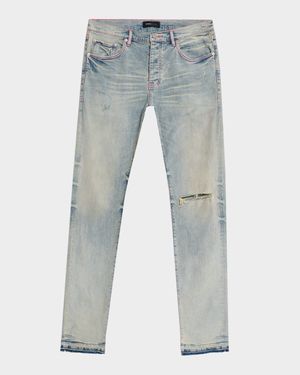 Men's P001 Distressed Jeans