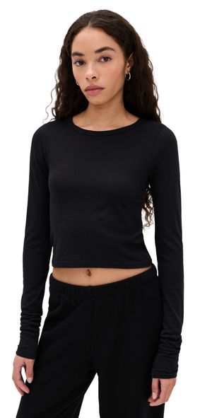 Éterne Long Sleeve Baby Tee Black S