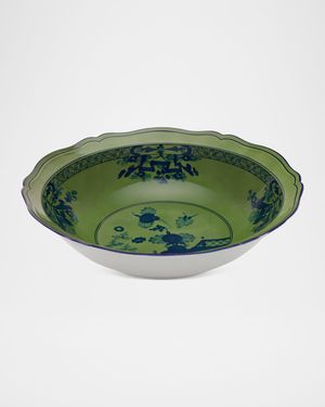 Oriente Italiano Malachite Deep Round Serving Bowl
