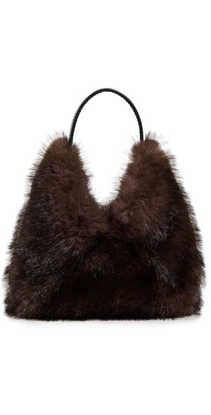 A. L.C. Sia Faux Fur Bag Mink One Size