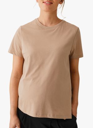 Boob - Tee-shirt col rond en coton bio - Taille XL - Beige