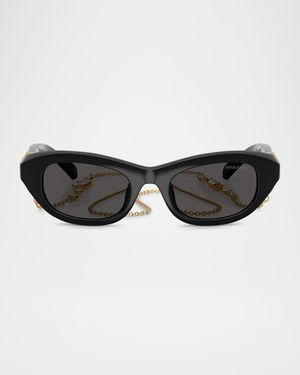 SK6036U Rectangle Plastic Sunglasses