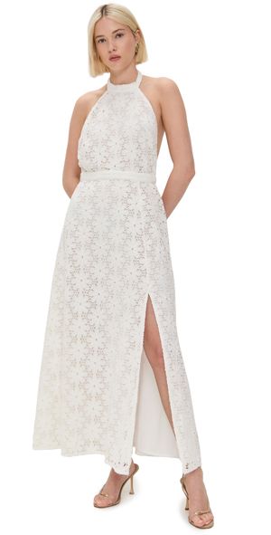 SUNDRESS Sauvane Dress Eyelet Flowers White XS