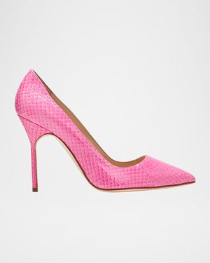 BB 105mm Embossed Leather Pumps