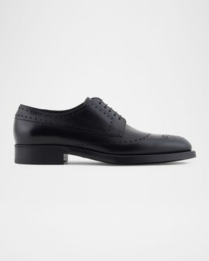 Men's Leather Brogue Derby Shoes