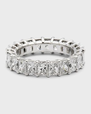 Platinum Radiant FG/VS Diamond Eternity Band, Size 6, 5.06tcw