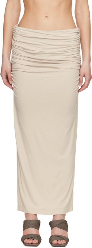 Entire Studios Taupe Surge Maxi Skirt