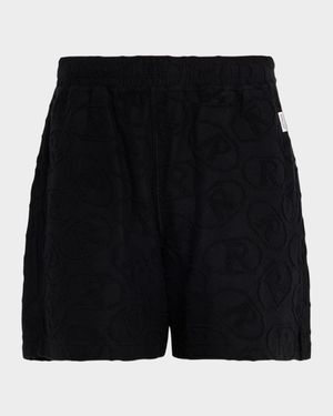 Men's Towelling R Logo Pull-On Shorts
