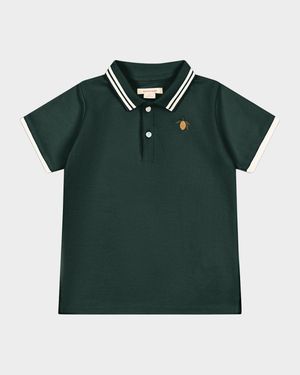 Boy's Florian Embroidered Polo Shirt, Size 9M-10