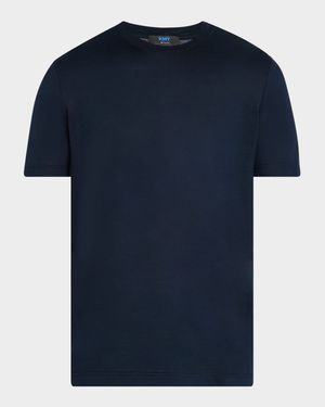 Men's Solid Cotton Crewneck T-Shirt