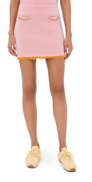 Casablanca Double Face Merino Skirt Pink L