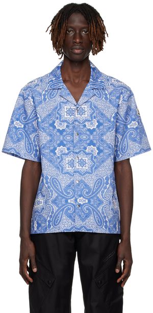 Moncler Blue Camicia Shirt