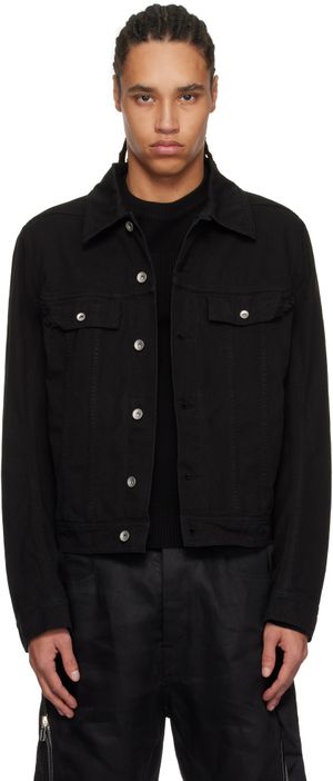 Rick Owens DRKSHDW Black Hollywood Trucker Jacket
