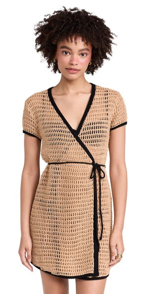 STAUD Spritz Dress Natural L