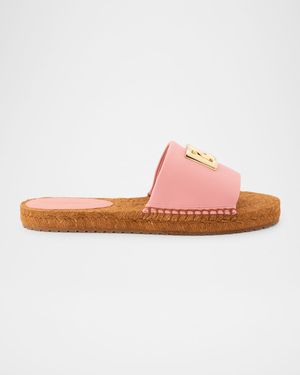 DG Medallion Napa Espadrille Sandals