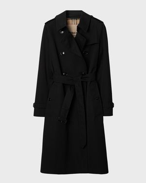 Kensington Organic Belted Double-Breasted Trench Coat