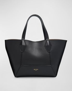 Small Diamond Leather Tote Bag