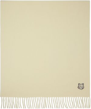 Maison Kitsuné Off-White Bold Fox Head Patch Scarf