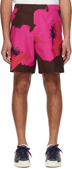 Valentino Pink Floral Shorts