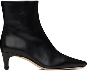 Staud Black Wally Ankle Boots