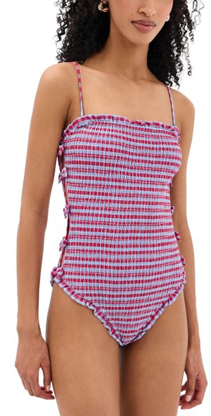 Damson Madder Betty One Piece Blue/Red 6