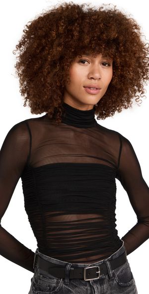 Free People Under it All Thong Bodysuit Black S