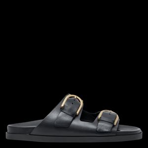 Bocage - Mules plates en cuir - Taille 41 - Noir