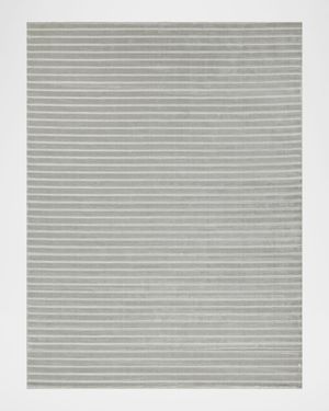 Amani Hand-Loomed Silver Rug, 10' x 14'