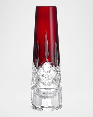 Lismore Red Bud Vase, 7"