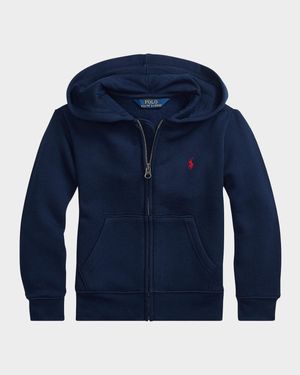 Boy's Knitted Fleece Hoodie, Size 2-7
