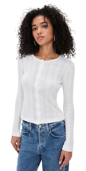 COUCOU The Cardigan White XL