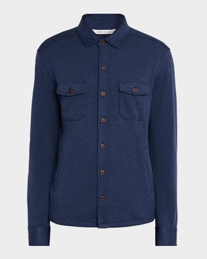 Men's Crown Fleece Sweater Shirt Jacket