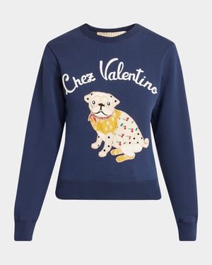 Embroidered Cotton Jersey Sweatshirt