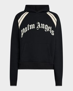 Men's Curved Logo Track Hoodie