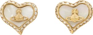 Vivienne Westwood Gold & White Petra Earrings