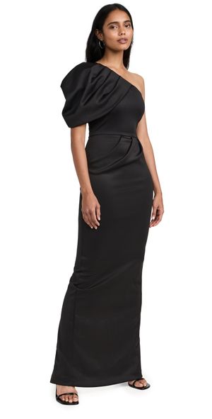 Black Halo Egan Gown Black 10