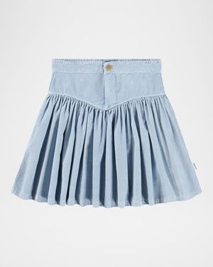 Girl's Birdie Pleated Mini Skirt, Size 7-14